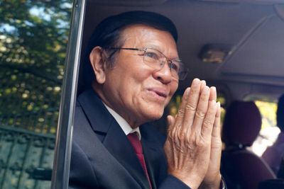 Cambodian king pardons former opposition leader