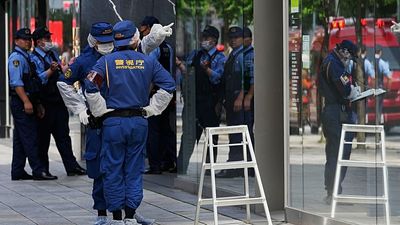 Panic at Tokyo luxury mall after man sprays unidentified substance