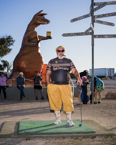 On the world’s longest golf course, the fairways are rough and the dog-legs might be dingoes’