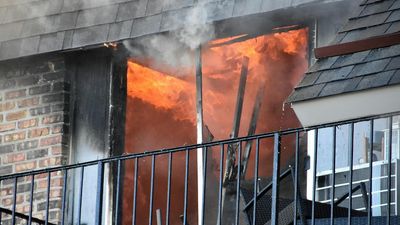 Elderly New York mother and son argue loudly. Minutes later, a massive fire rips through their apartment building