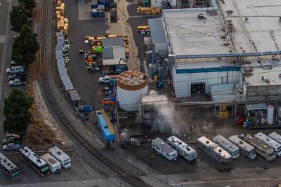 Catastrophic explosion risk is over at chemical tank in California but evacuations remain