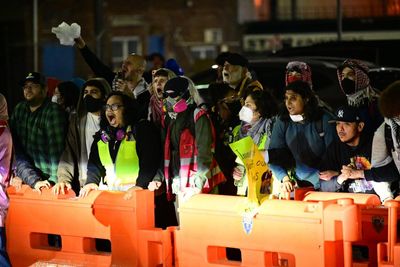 Protesters clash with ICE agents outside New Jersey detention center