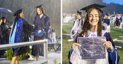 Parents Call Out High School Over Graduation In Pouring Rain, But Netizens Have Little Sympathy