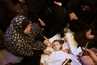 A Palestinian woman and a young girl were killed in an Israeli airstrike in Gaza, officials say