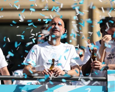 Guardiola’s farewell bash: old faces, rock stars and a surprise from Khadija Shaw