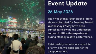 Vivid Cancels Shows After 89 Drones Plummet Into Darling Harbour: ‘It Sent People Running’