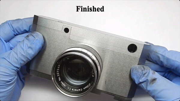 The "Cybertruck Leica": This beautiful camera is 100% handmade and 200% handsome