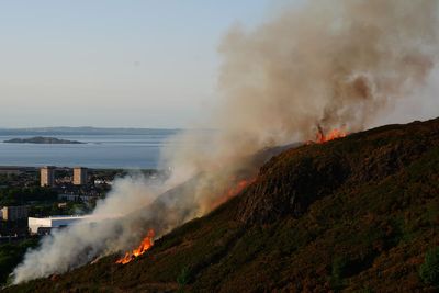 Firefighters work through night tackling grass fire near Arthur’s Seat