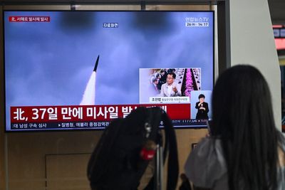 North Korea fires missiles as South Korean leader seeks nuclear submarines