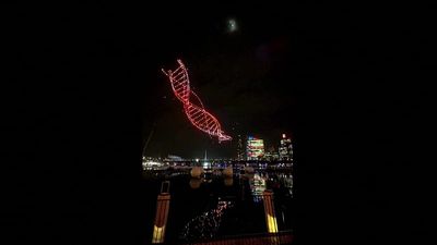 Dozens of drones fall from sky during Sydney festival show