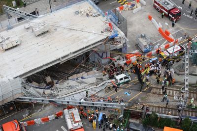 Three dead in Seoul after decades-old overpass collapses onto inspection team
