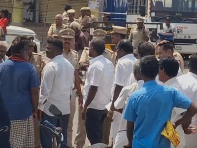 Tension in Perambalur: VCK and DMK cadres clash, heavy police security deployed