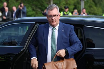 Former DUP leader Donaldson arrives at court for sexual offences trial