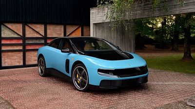 Ferrari's €550,000 electric car looks like a Nissan, says the internet