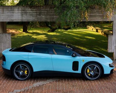 Ferrari shares fall after launch of first EV as Jony Ive design proves divisive
