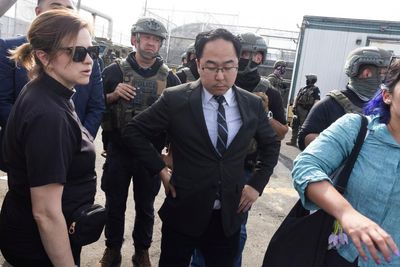 US senator says he was pepper-sprayed by federal agents during protest at ICE facility