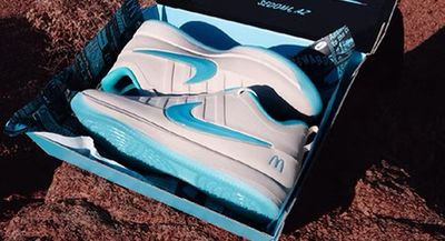 Why the McDonald's logo is blue on Nike's new shoes