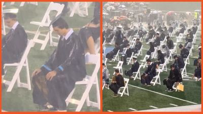 Families furious after Tennessee school pushes ahead with graduation while students ‘get drowned’ in torrential downpour