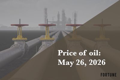 Current price of oil as of May 26, 2026