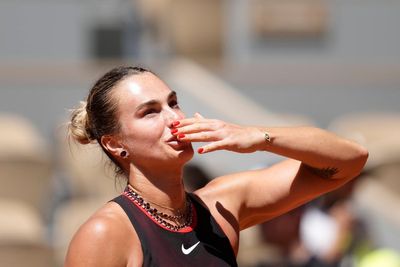 Aryna Sabalenka’s jewellery catches the eye in her French Open first-round win