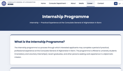 Want To Add 'Worked With Taliban Officials' To Your CV? Afghanistan's Bonn Consulate Is Recruiting Interns