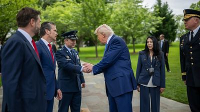 America’s troops were being honored at Arlington. Donald Trump showed his respect by falling asleep on camera