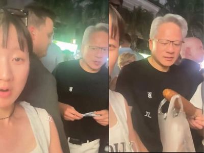 Nvidia CEO Jensen Huang pays for all customers at Taiwan food stall to get his order first