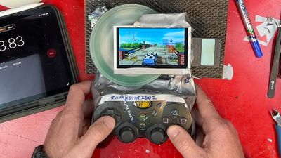 Ah, yes, a custom PS2 handheld that could slice a limb off, but beats the Steam Deck on battery life