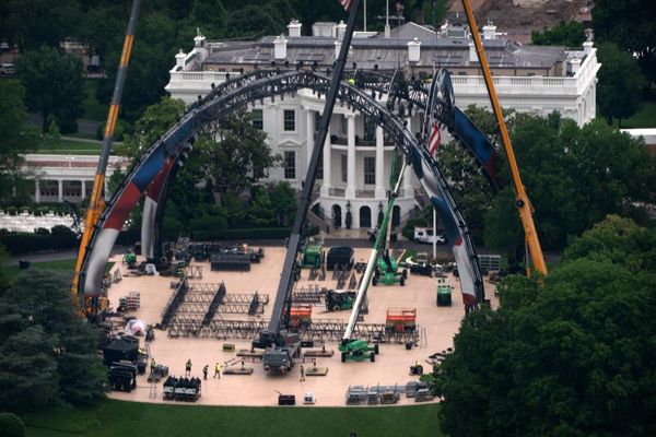 UFC arena under construction on White House lawn to mark Trump’s 80th birthday