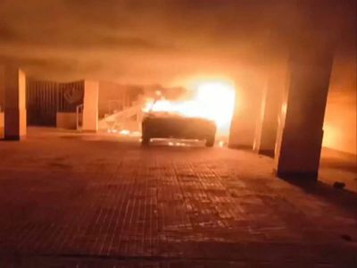 Ghaziabad: Fire breaks out in residential building after electric vehicle catches fire while charging