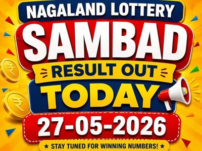 Nagaland Dear Wednesday Lottery Result Out Today (27 May 2026); check Rs 1 cr winning number and full list here