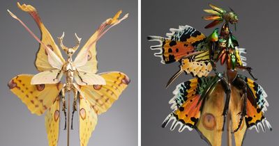 This Artist Creates Surreal Fairies, Floral Skeletons, And Mythical Creatures Out Of Natural Materials (33 Pics)
