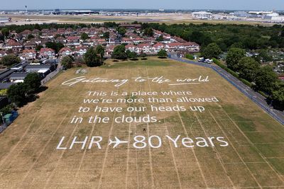 Poem etched in field to mark Heathrow’s 80th anniversary