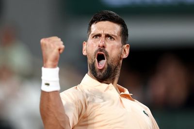 When does Novak Djokovic play at the French Open today?