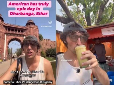 American vlogger was warned against visiting Bihar, what he said after the Darbhanga trip surprised many. Watch
