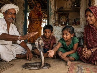 India’s most unusual village where cobras roam freely through homes and snakes are treated like family