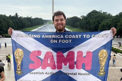 Charity campaigner reaches key staging point in World Cup walk across US