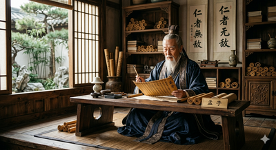 Thought of the Day by Chinese Philosopher Mencius: "A great man is he who has not lost..."