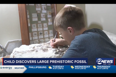 Preteen boy finds 80-million-year-old fossil on youth program field trip