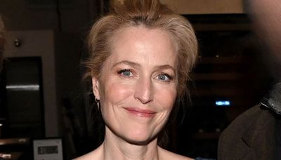 Gillian Anderson has a clever tip for making black outfits feel summery – and it’s all to do with this staple seasonal fabric