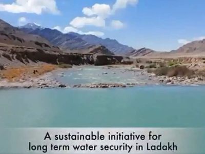 India’s first rock check dam opens in Ladakh: Watch breathtaking blue paradise photos and video of Indus water at 11,000 feet
