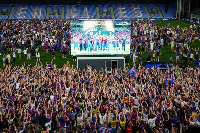 Selhurst Park erupts as Crystal Palace secure first European trophy