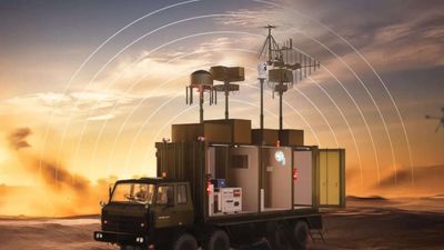 All about Swarm attack shield with radar, jammers and hard-kill guns