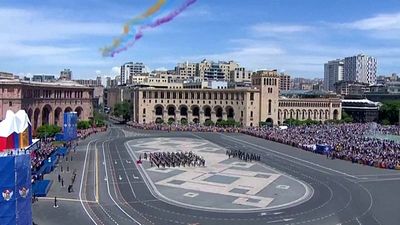 Armenia holds first military parade in a decade on Republic Day