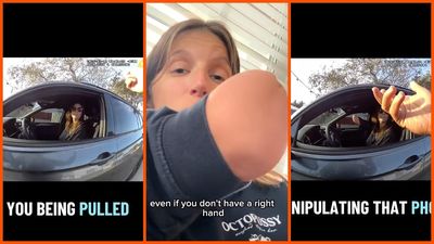 Charges dropped for Florida driver ticketed for holding her phone in a hand she doesn’t have