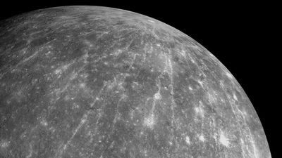 Where did Mercury get its water ice? Maybe from a single slow asteroid impact