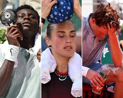 Baking on the clay: How players are feeling the heat in a French Open furnace