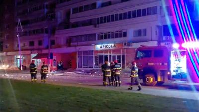 Russian drone launched against Ukraine hits apartment building in Romania