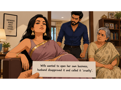Husband wanted wife to stay home with his parents; her decision to pursue career despite his disapproval is not cruelty, rules Supreme Court