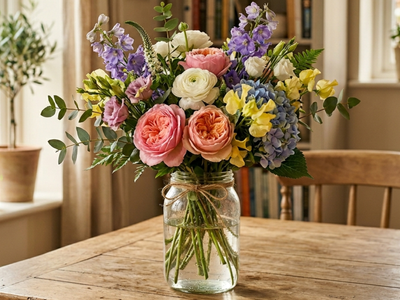 Why putting a spoonful of this ingredient in vases keeps flowers upright and hydrated